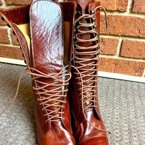 RALPH LAUREN VINTAGE Victorian granny boots - womens size 7- mint condition!
